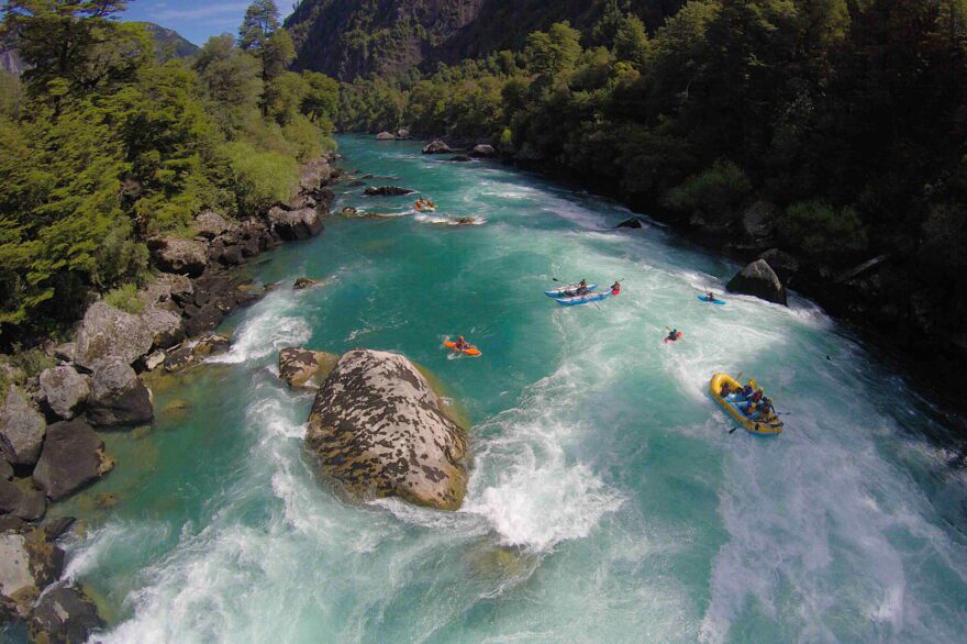 Eco-travel. Futaleufu River Rafting Adventure